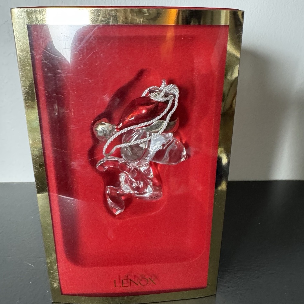 SNOOPY PEANUTS CHARLIE BROWN LENOX LEAD CRYSTAL CHRISTMAS ORNAMENT FIGURE 2006